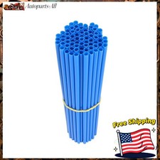 Sky Blue 72PCS Dirt Bike Spoke Skins Covers Wraps Wheel Rim Guard Protector NEW