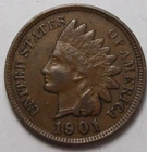United States 1901 Indian Head Small Cent, Nice Grade (C610)
