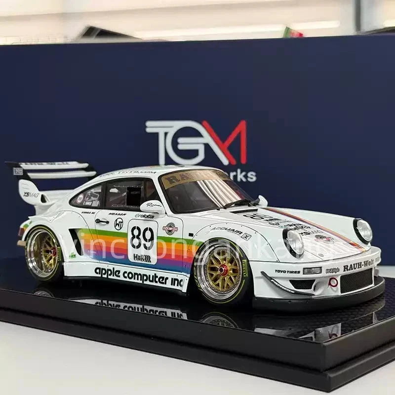 TGM 1:18 Porsche RWB 964 #89 Apple Livery Resin Model - Image 3 of 4
