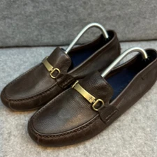 Cole Haan Mens Brown Leather Snaffle Bit Loafer Driving Moccasins Shoes Size 11