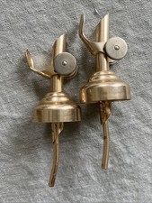 VTG Lot 2 Liquor Bar Bottle Stopper Pour Spout Top Brass