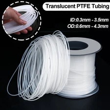 Clear Translucent PTFE Tubing Capillary Tube Pipe Hose -200℃ ~ 260℃ High Temp
