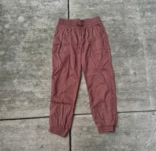 A New Day Brown Joggers Elastic Waist and Cuffs Lightweight Comfortable Medium
