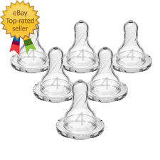 Original Nipple Level 4 9M 6 Count Silicone Fast Flow 6.8 x 2.9 x 4.5 inches