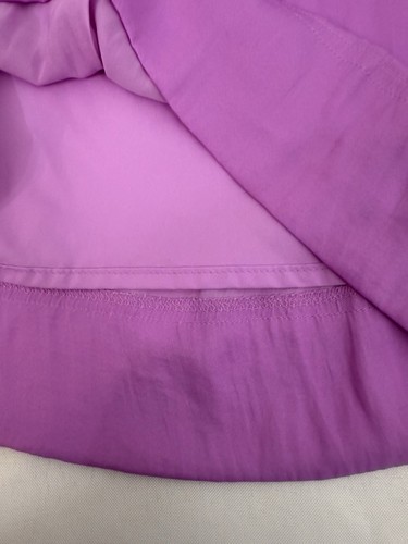 Banana Republic Goddess Kleid gerafft lila Damengröße 0 Petite - Bild 10 von 11