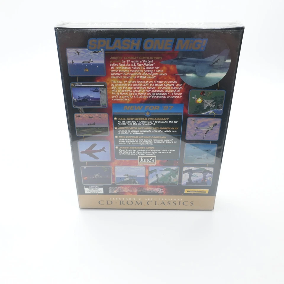 NEW VINTAGE Janes USNF '97 US Navy Fighters CDROM PC Classics Game - Image 3 of 3