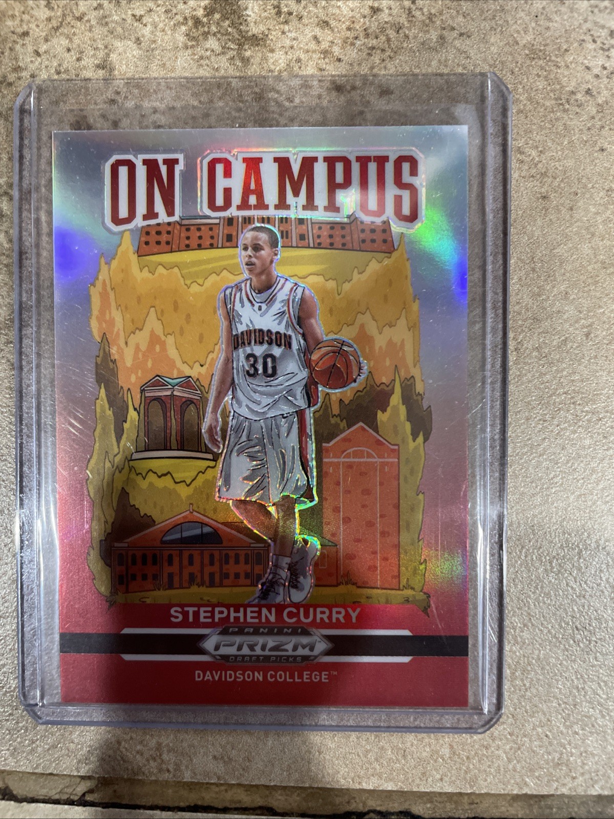 2021-22 Panini Prizm Draft Picks - On Campus Stephen Curry #14
