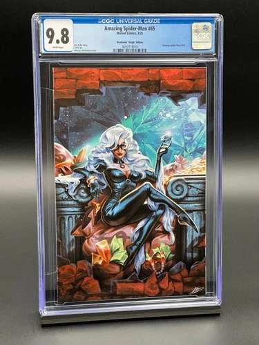 Amazing Spider- Man #65 CGC 9.8 (2025) - Black Cat - Manhanini Virgin Edition