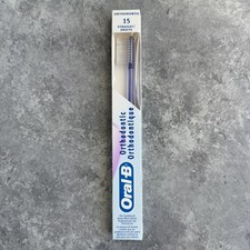 Oral-B Orthodontic 15 Soft Straight Toothbrush For Braces Made in USA Purple NEW