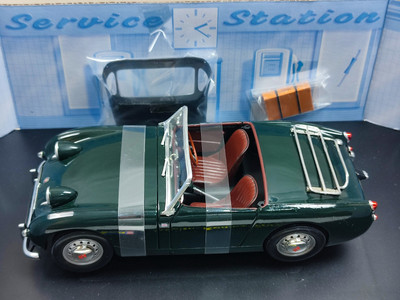 ミニカー AUTOart Austin Harley 3000z 1/18 Norev 1959 Austin Healey MK1 Roadster (Green) Diecast Car
