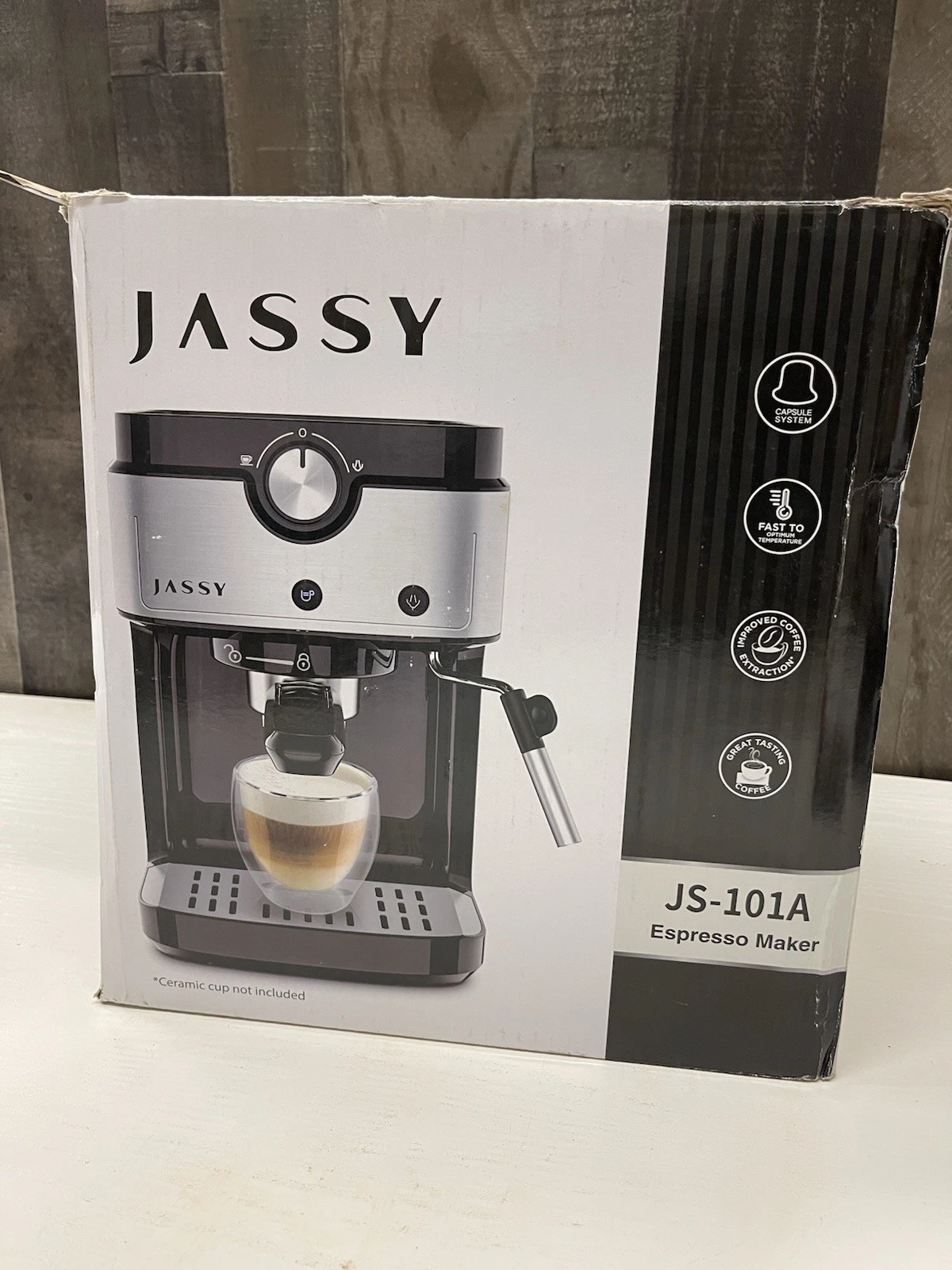 JASSY Bar Espresso Maker JS-101A Coffee Machine Frother Latte Cappuccino