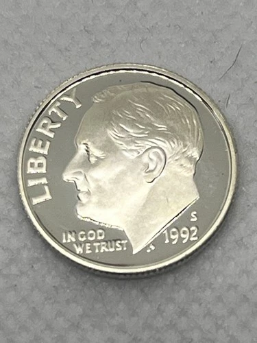 1992 S Roosevelt Dime Gem Proof 90% Silver Uncirculated