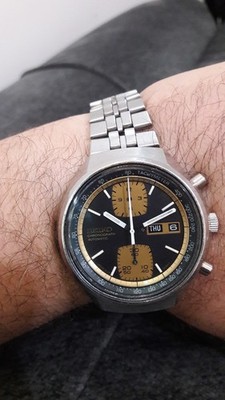 Seiko 6138-8030 Automatic Chronograph John Player Special Vintage Original 1977 
