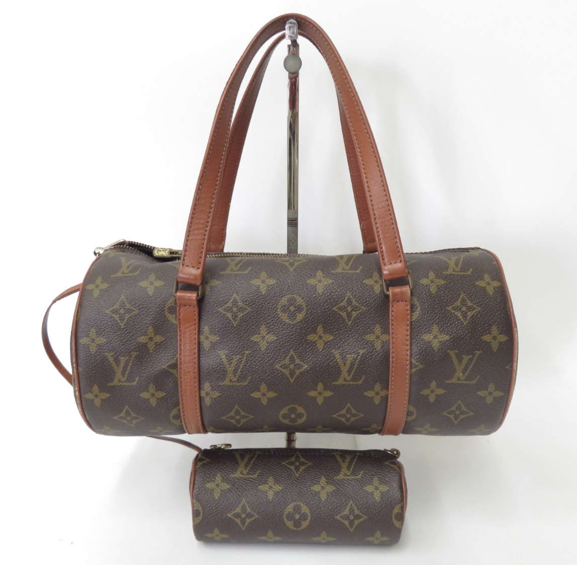 Authentic Louis Vuitton Monogram Papillon 30 Hand Shoulder Bag  F#49847