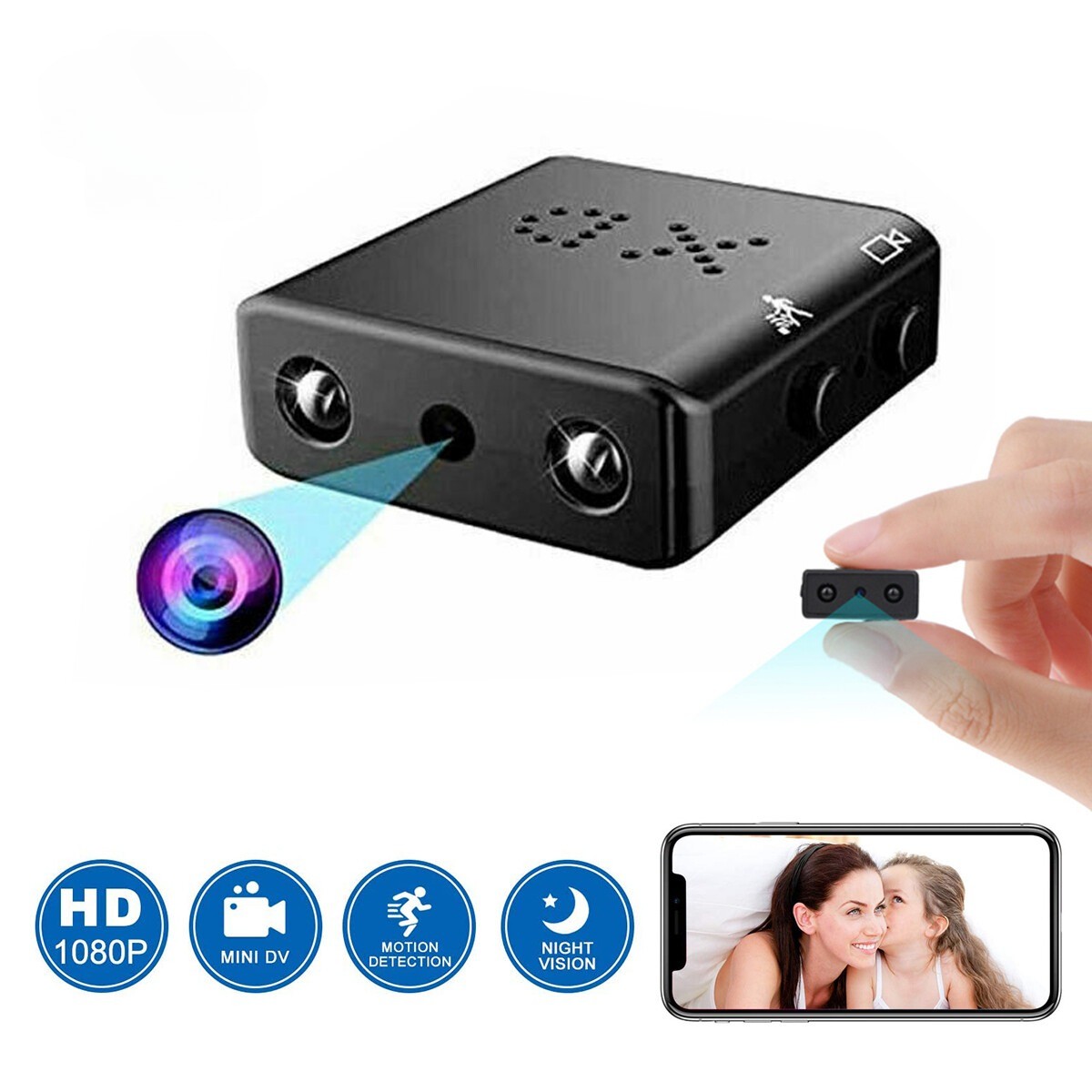 Smallest Wireless WiFi Camera,HD1080P Battery Dome Surveillance Camera