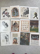 Norman Rockwell Freedom From Want Vintage Footbal tackle Print Lot 12