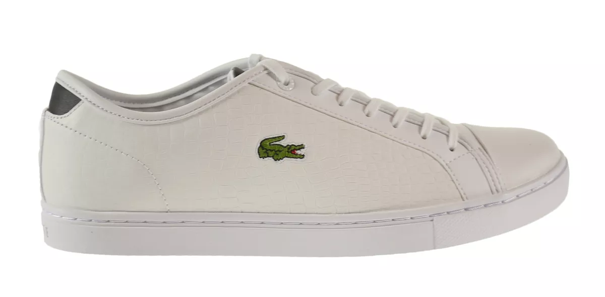 Lacoste Showcourt Croc SPM Leather Men s Shoes White Black 7
