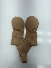 Shaperin Womens Beige One Piece Bodysuit Size Small