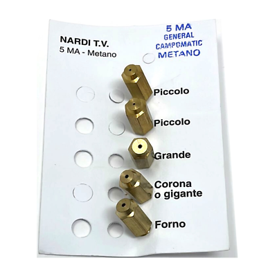 Nardi-Nozzles injectors Kitchen - 4 Burners + Oven gas thread 5 but | eBay