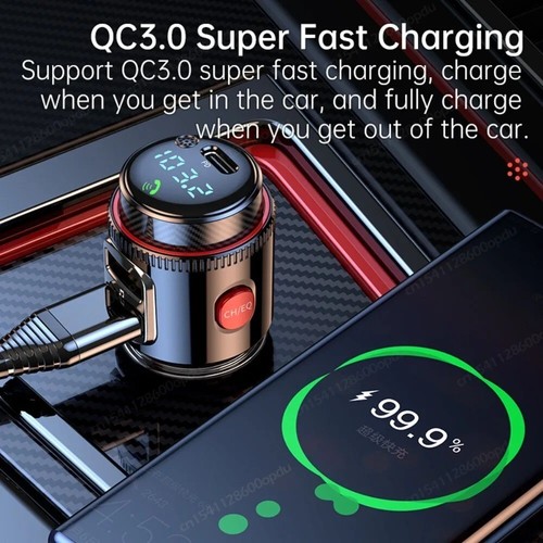 Bluetooth 5.0 Wireless Radio Car FM Transmitter PD Dual USB Charger MP3 Player - Picture 4 of 14