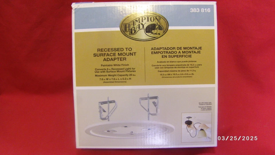 Hampton Bay Recessed Light Adapter White 383 816 Foto 2 de 2