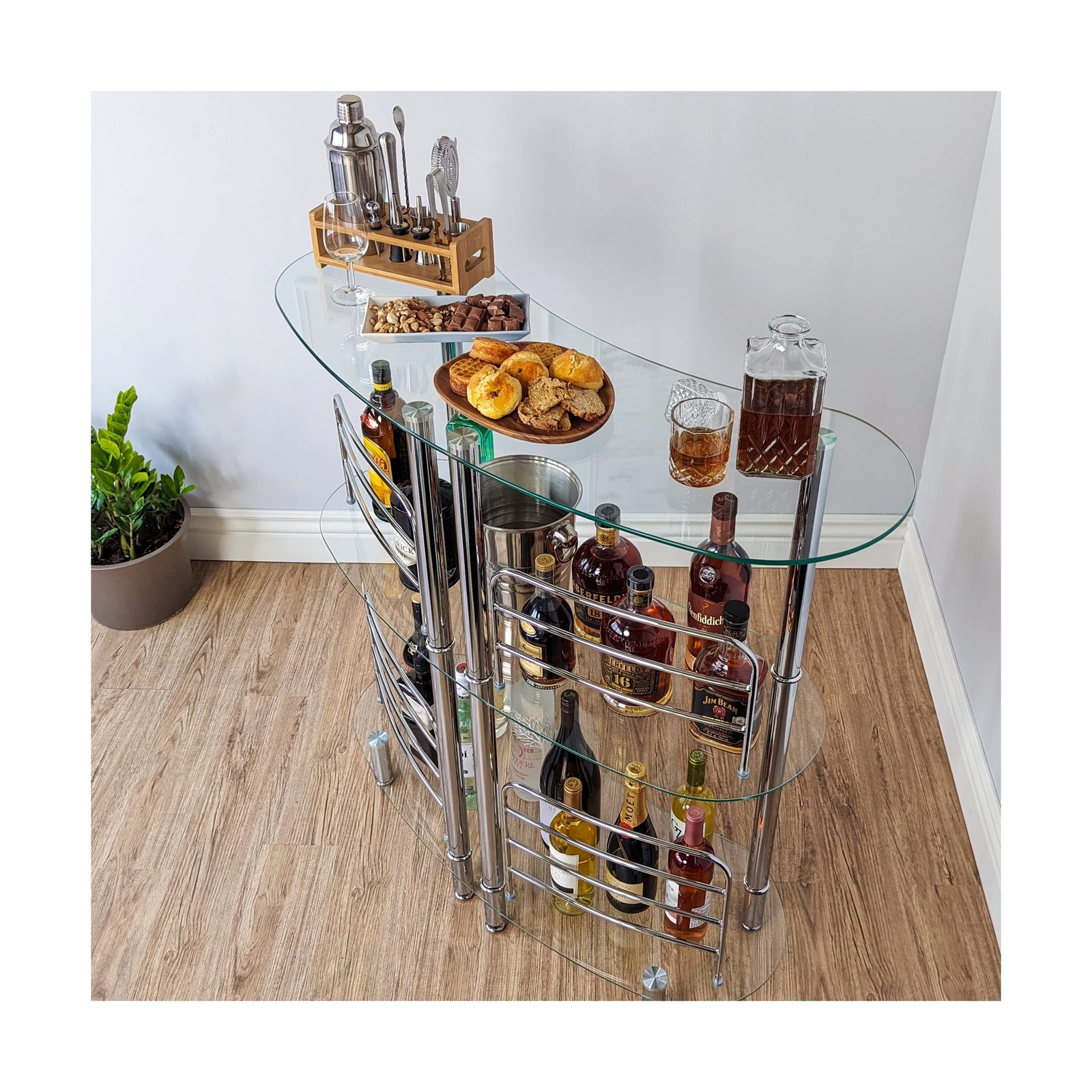 Mango Steam Contemporary Modern Home Entertainment Liquor Bar Catalina Table ...