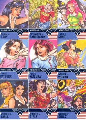 2019 Cryptozoic DC Comics Bombshells Series 3 Cards Wonder Girls Insert Set Of 9