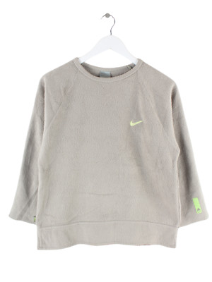 Nike Womens 00s Fleece Sweater Grey S Mens