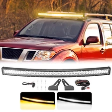 for 05-21 Nissan Frontier Amber/White Strobe 52'' Light Bar Roof Mounting Kit