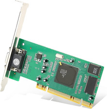 Graphics Card, 8MB 32Bit VGA Video Card, PCI Low Profile Graphics Card for ATI R