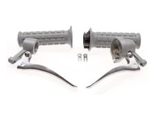 Gasgriff Kupplungsgriff Bremsgriff Grau für Zündapp Hercules Kreidler Puch Mofa 