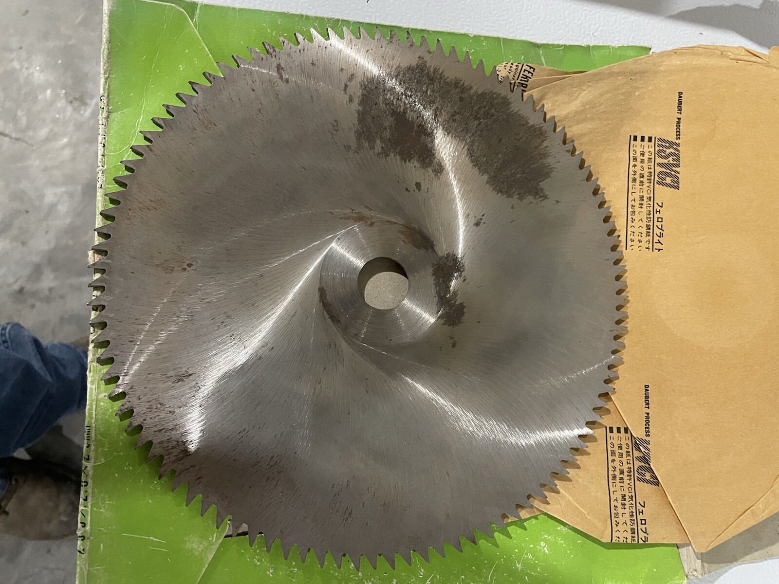 Vintage Makita No. 255-4A 7214058 10” 100 Tooth Steel Blade NOS