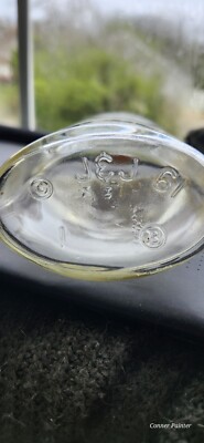 Vintage 1961 J&J Clear Glass Bottle with Plastic Screw On Lid | eBay