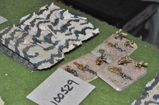 15mm modern / 6 day war - egyptian 3 APC & 9 figs - (100529)