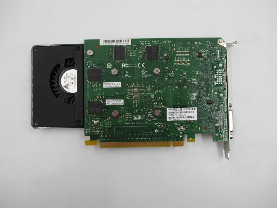 HP NVIDIA Quadro K2000 2GB GDDR5 PCIe Graphics Card P/N: 713380-001 Tested - Image 3 of 4