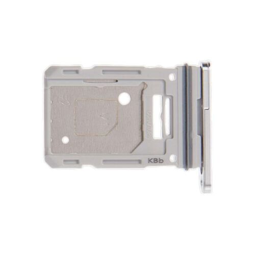 SIM Micro SD Card Tray Dual for Samsung Galaxy S20 FE Silver Holder Slot Insert  - Picture 1 of 2