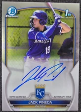 2023 Bowman Chrome 1st Auto Jack Pineda #CPA-JPI Royals
