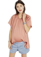 Hatch Maternity Women  s THE CECILIA TOP Terracotta/Pink Size 3 LRG/12 NEW