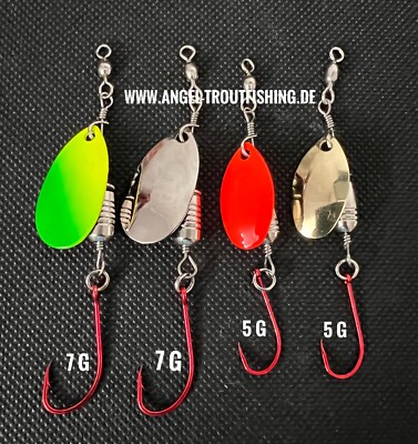 7 g und 5 g Trout Spoon Set Japanblinker Forellenblinker Spinner Köder Barsch