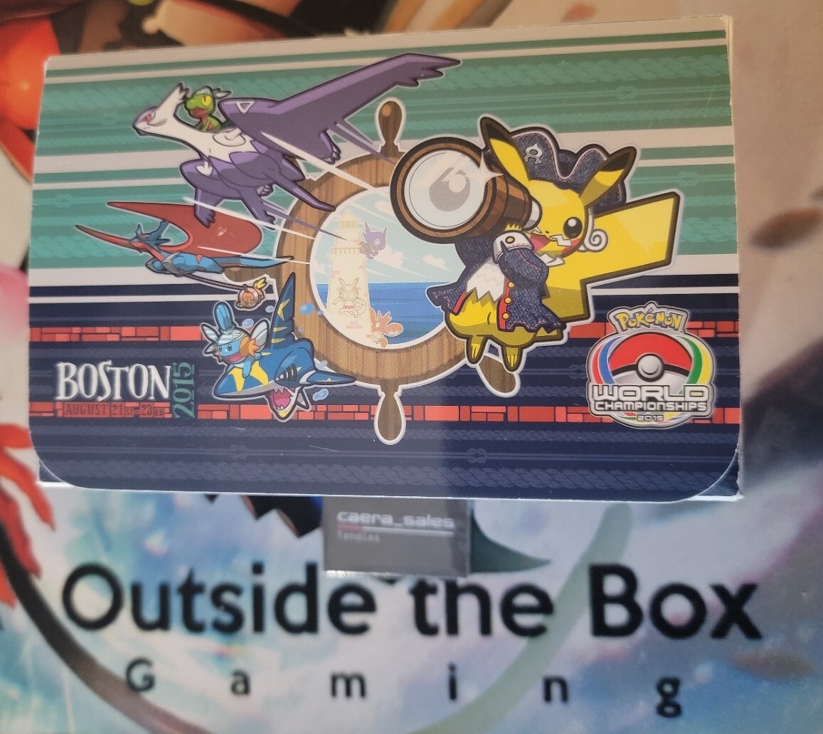 Pokemon World Championships 2015 Boston Colonial Double Deck Box Lightly  USED