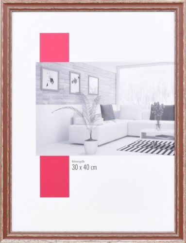 Effect wooden frame profile 38 brown 45x60 cm anti-reflective glass-