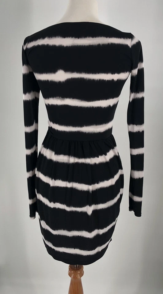 Rachel Rachel Roy Black Tie Dye Vintage Inspired Long Sleeve Dress Size XS - Image 4 of 4