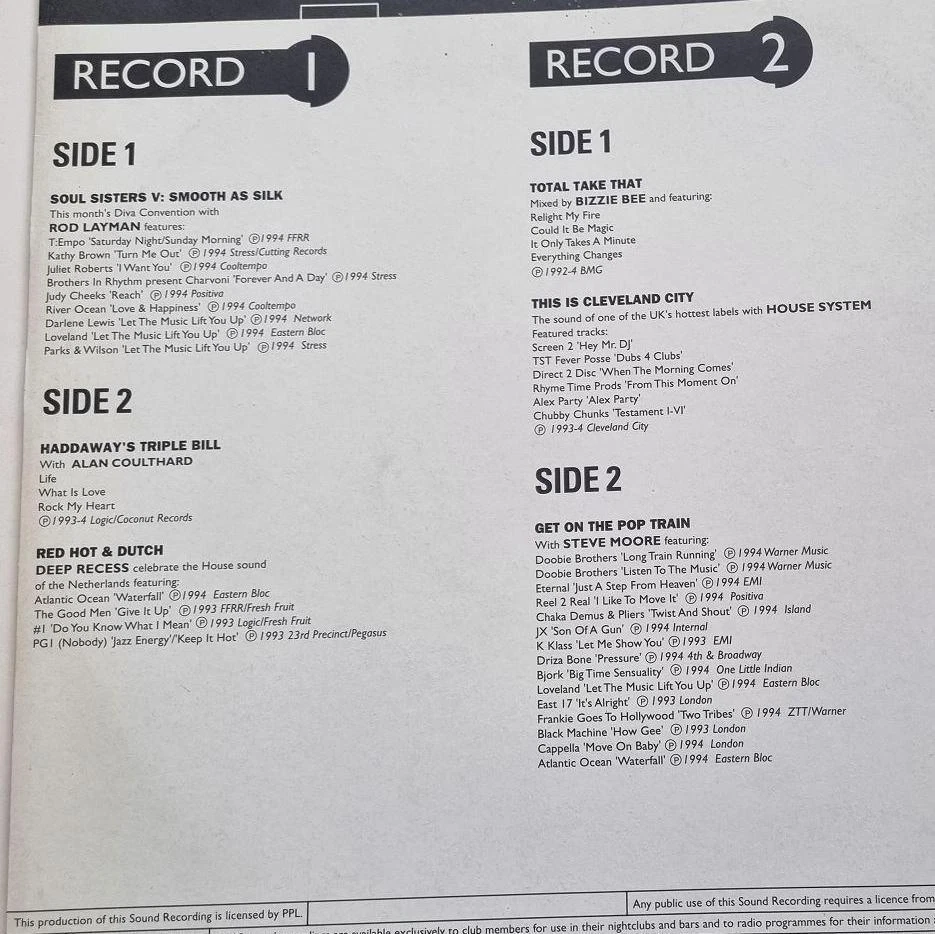 Various/ Take That/ Haddaway - The Mixes 136 2x Vinyl LP UK - Photo 2/4