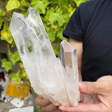 710g Natural White Clear Quartz Crystal Cluster Raw Healing Specimen