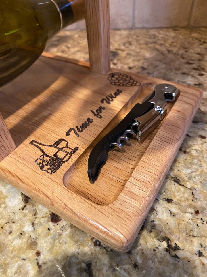 Винная стойка на 6 бутылок, красный дуб - Изображение 2 из 4