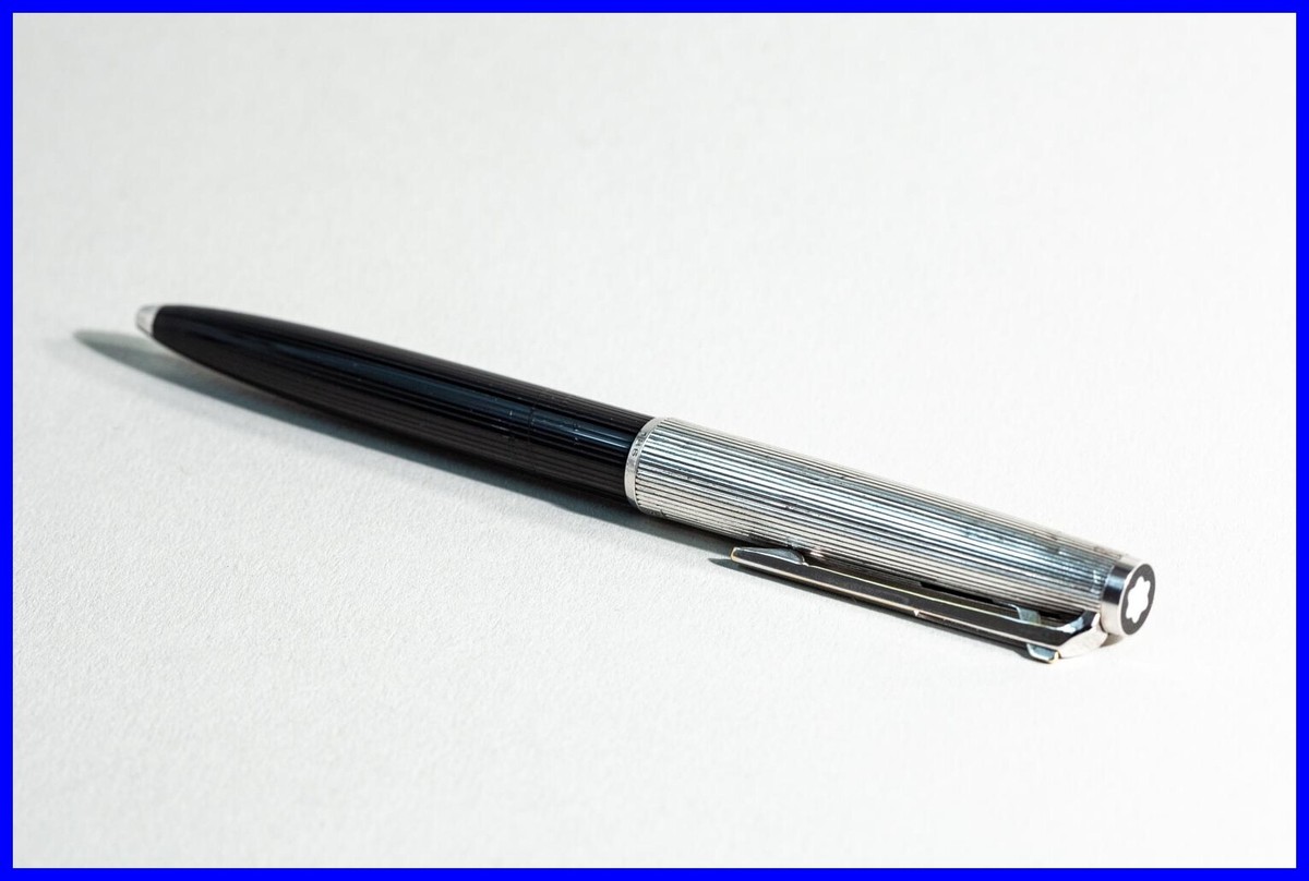 Pin Striped BLACK 925 SILVER 1970's Special Edition MONTBLANC 186