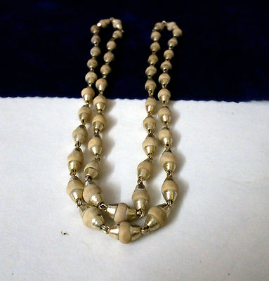 TULSI BEAD BRACELET 2 CHAIN  SILVER CHAIN TULSI ~BANSIL ROSARY USED IN MEDICAL 7