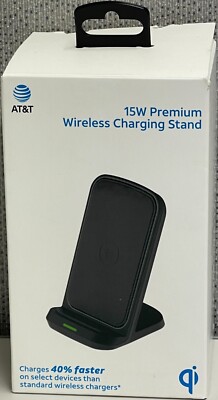 AT&T 15W Wireless Charging Stand - Black