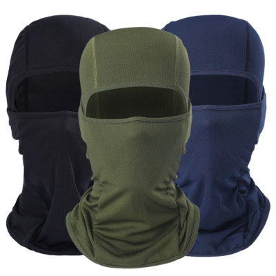 1/3PCS Full Face Mask Cover with Head Cover Motorcycle Headgear Balaclava Hat