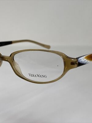 VERA WANG V45 LB NOS Biege Crystal 49-18-135 Eyeglasses  display picture 1